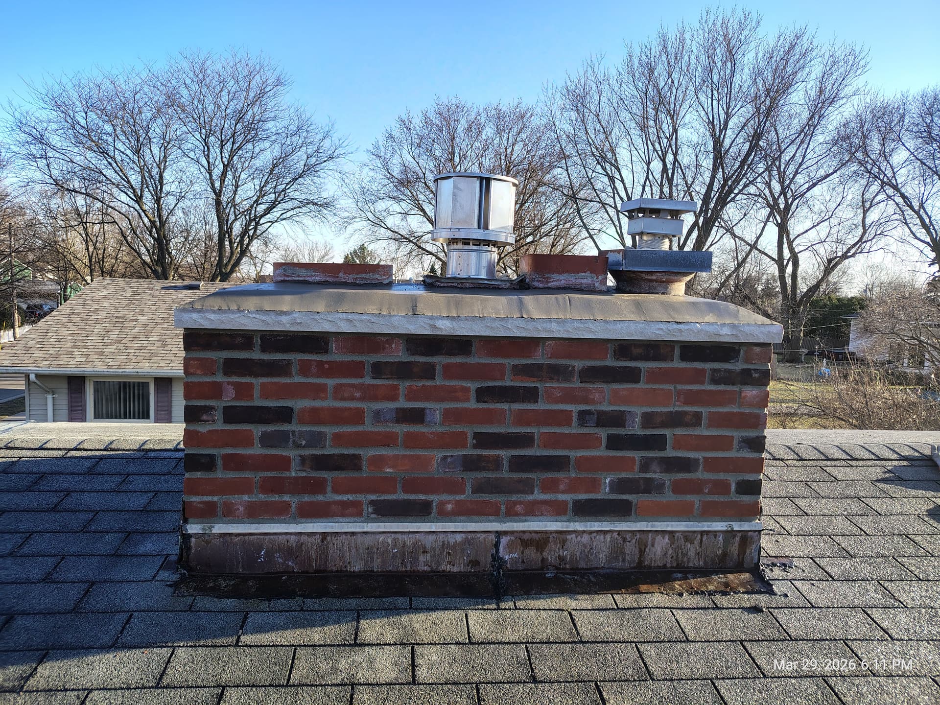 Gallery photos for Chimney Rebuild From the Roofline Up - Brick by Brick: Image #6