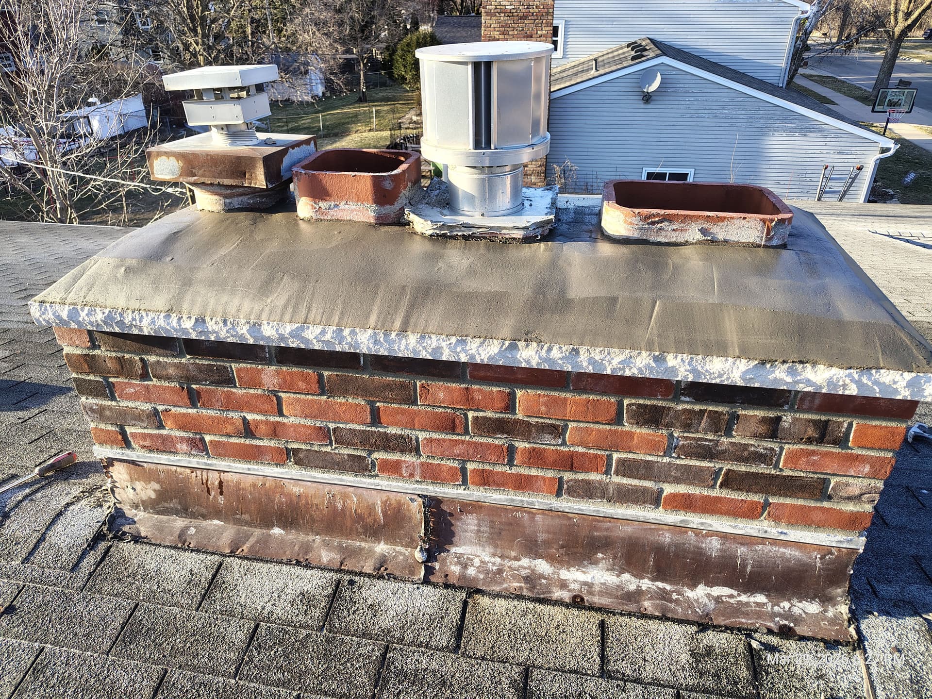 Gallery photos for Chimney Rebuild From the Roofline Up - Brick by Brick: Image #8