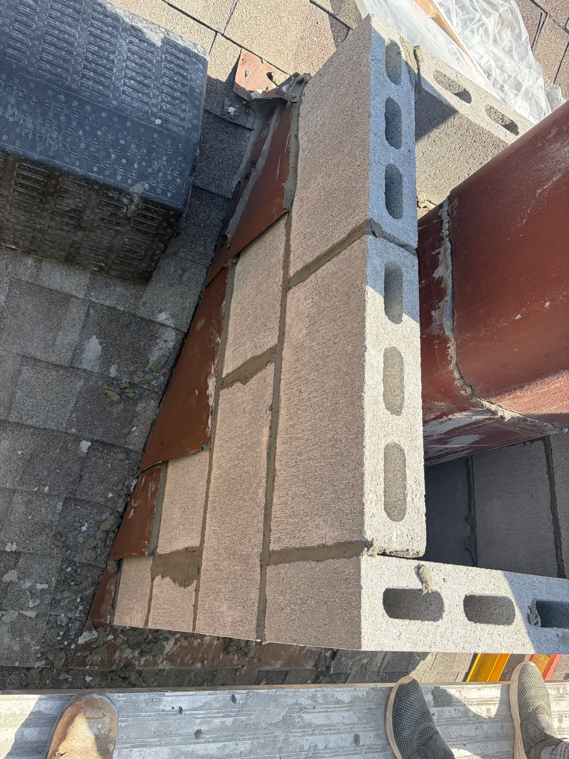 Gallery photos for Painted Block Chimney Rebuilt from the Ground Up: Image #2
