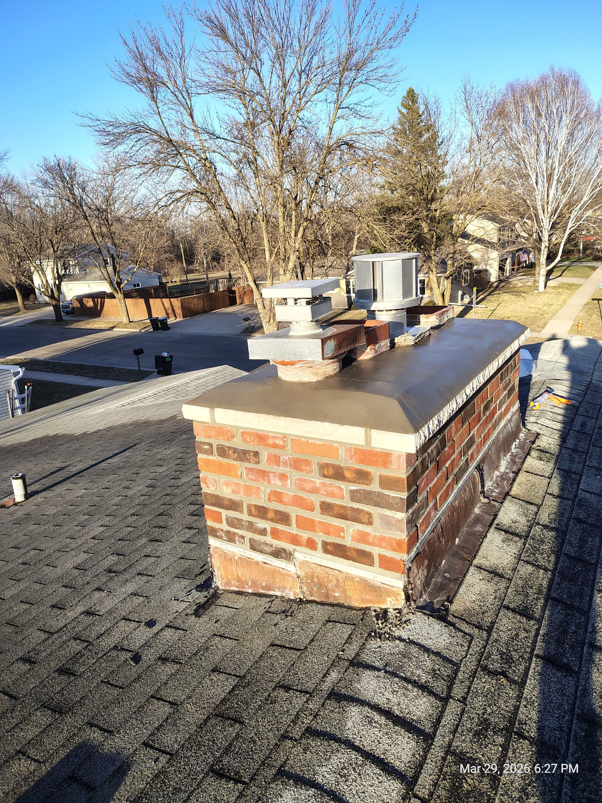 Gallery photos for Chimney Rebuild From the Roofline Up - Brick by Brick: Image #9