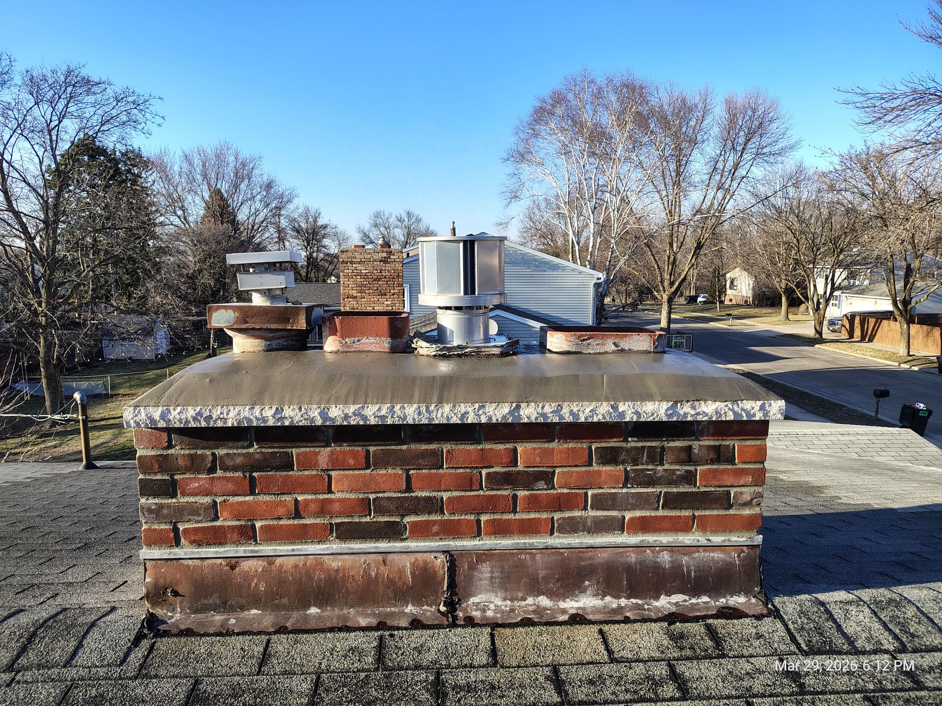 Gallery photos for Chimney Rebuild From the Roofline Up - Brick by Brick: Image #7