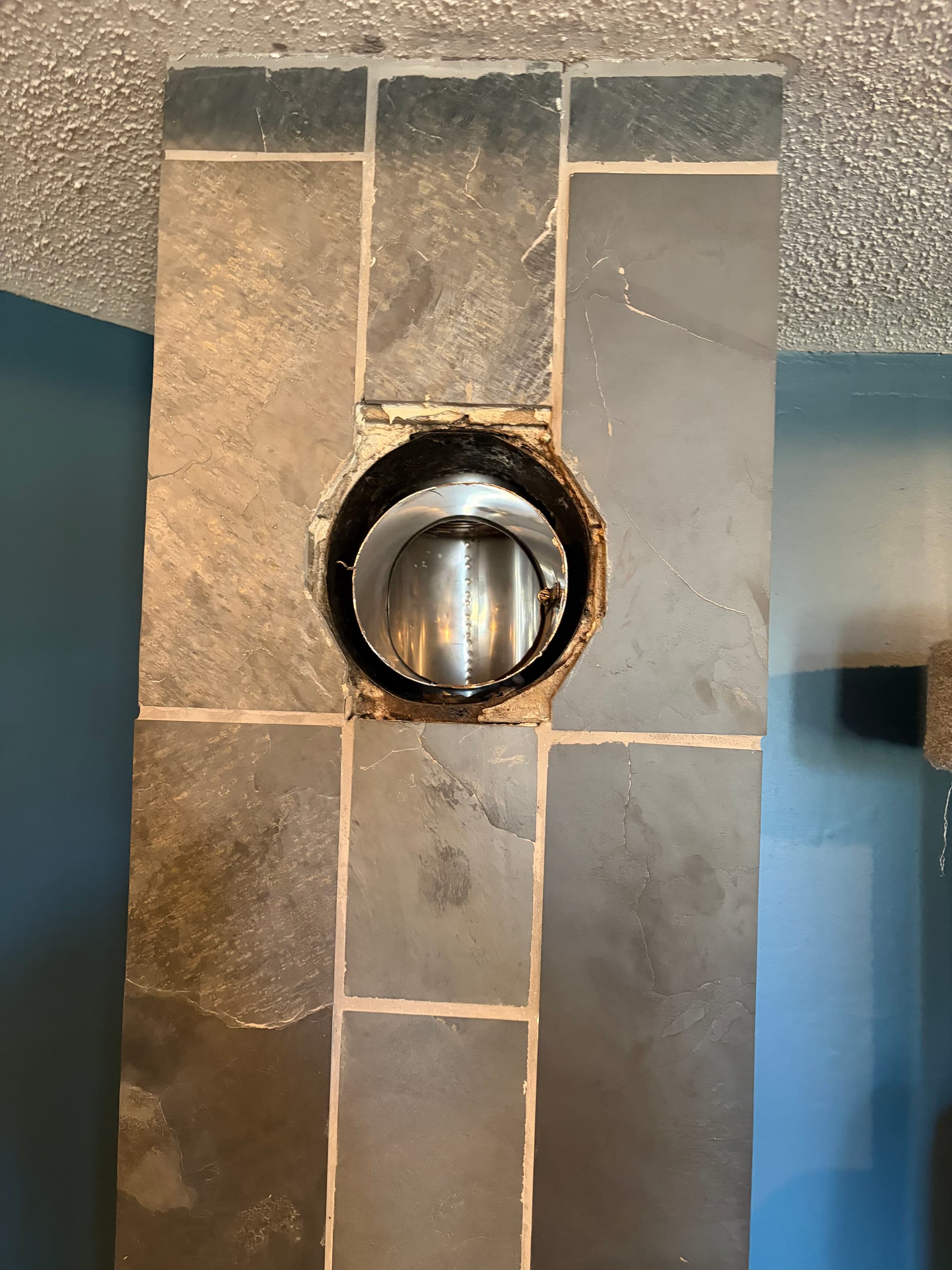 Gallery photos for Wood Stove Chimney Relining with New Stove Pipe and Fresh Repaint: Image #6